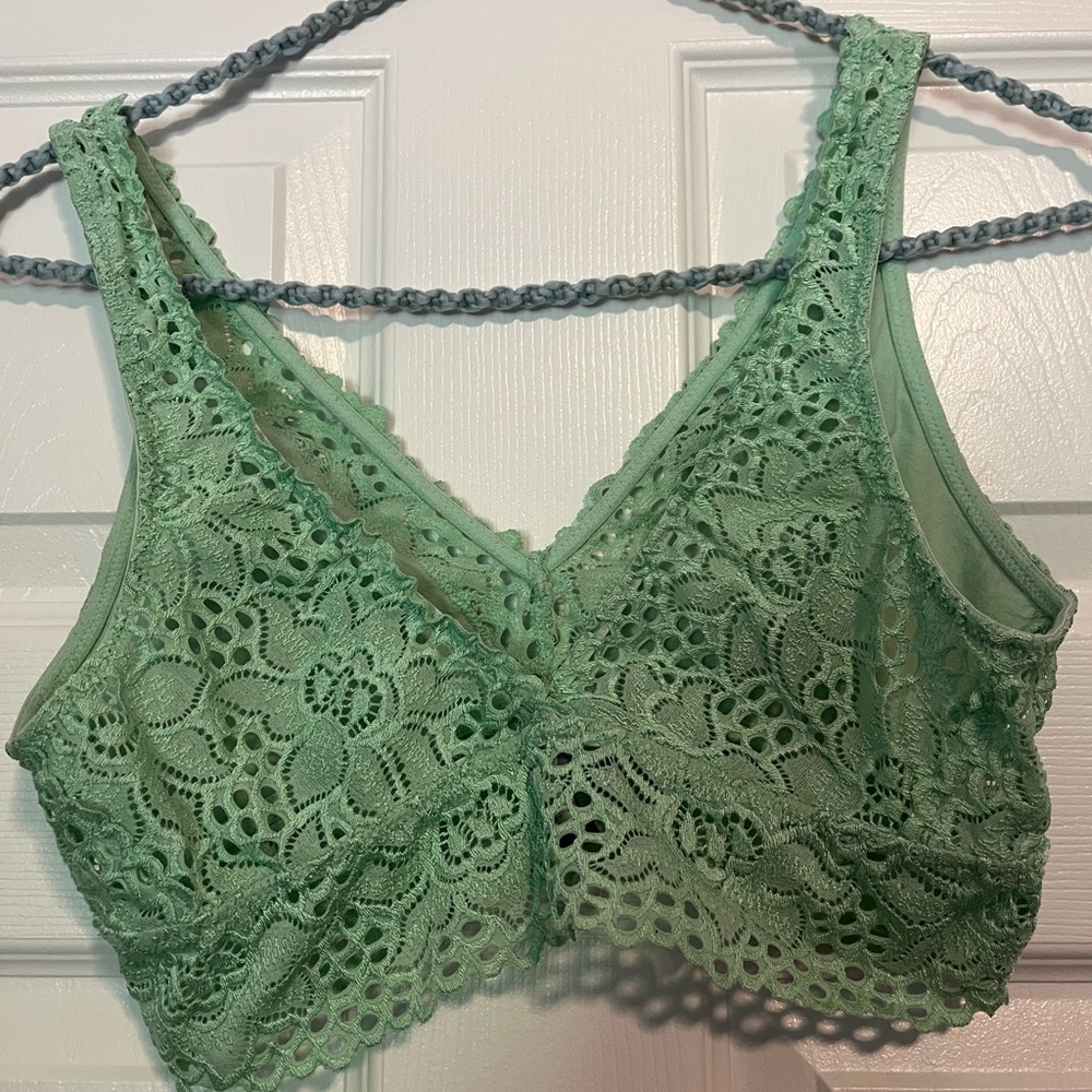 AERIE Lace Bralette Teal